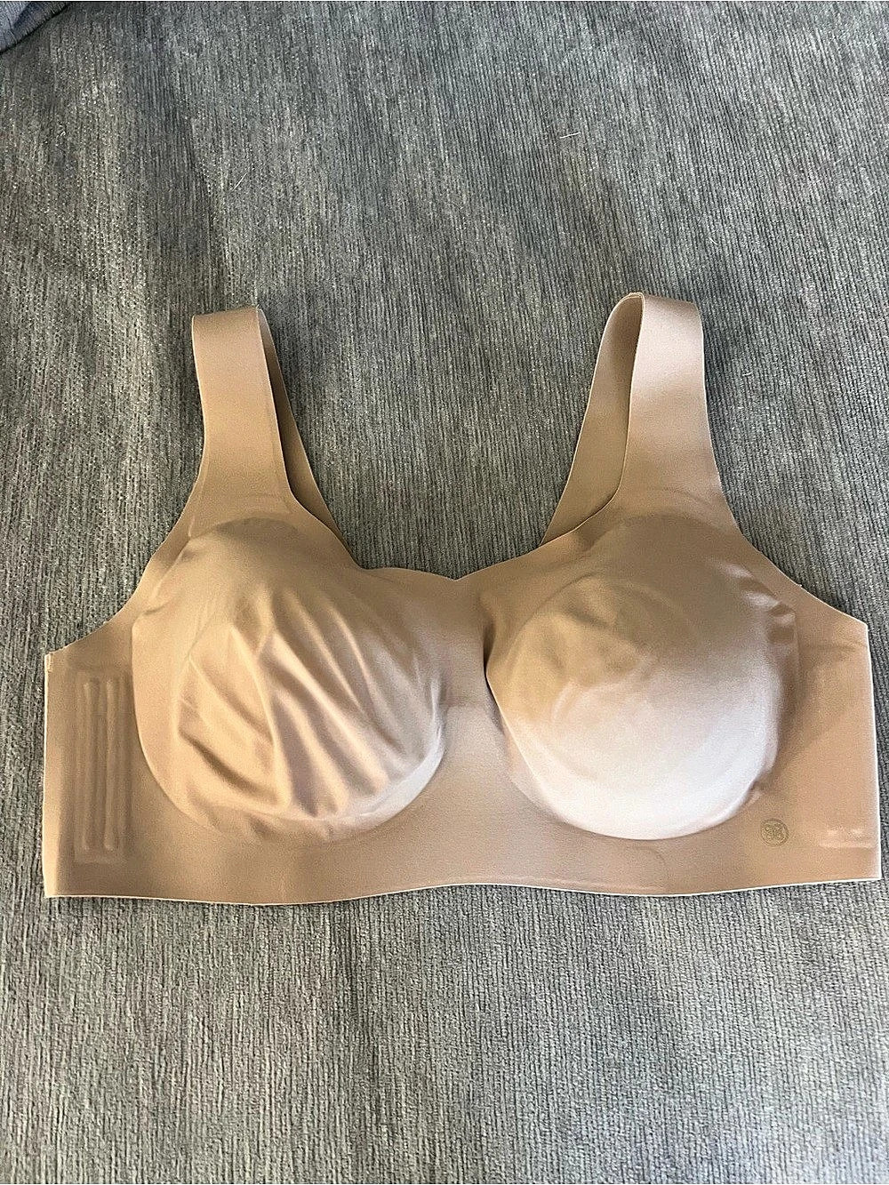 Honeylove SoftForm Pullover V-Neck Bra Beige 38D